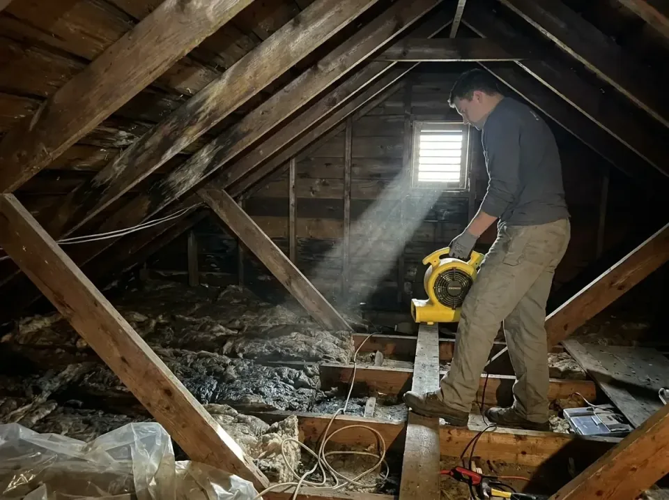 attic-water-damage-drying-proc-007 — frequently asked questions, Emergency Water Extraction & 24/7 Flood Response in Massill…